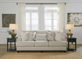 Bay Furniture Gallery - Ashley Furniture - Asanti Living Room - Ottoman / Fog - 1320114